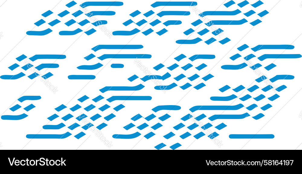 Pixelated Data Flow Abstract Vector Image