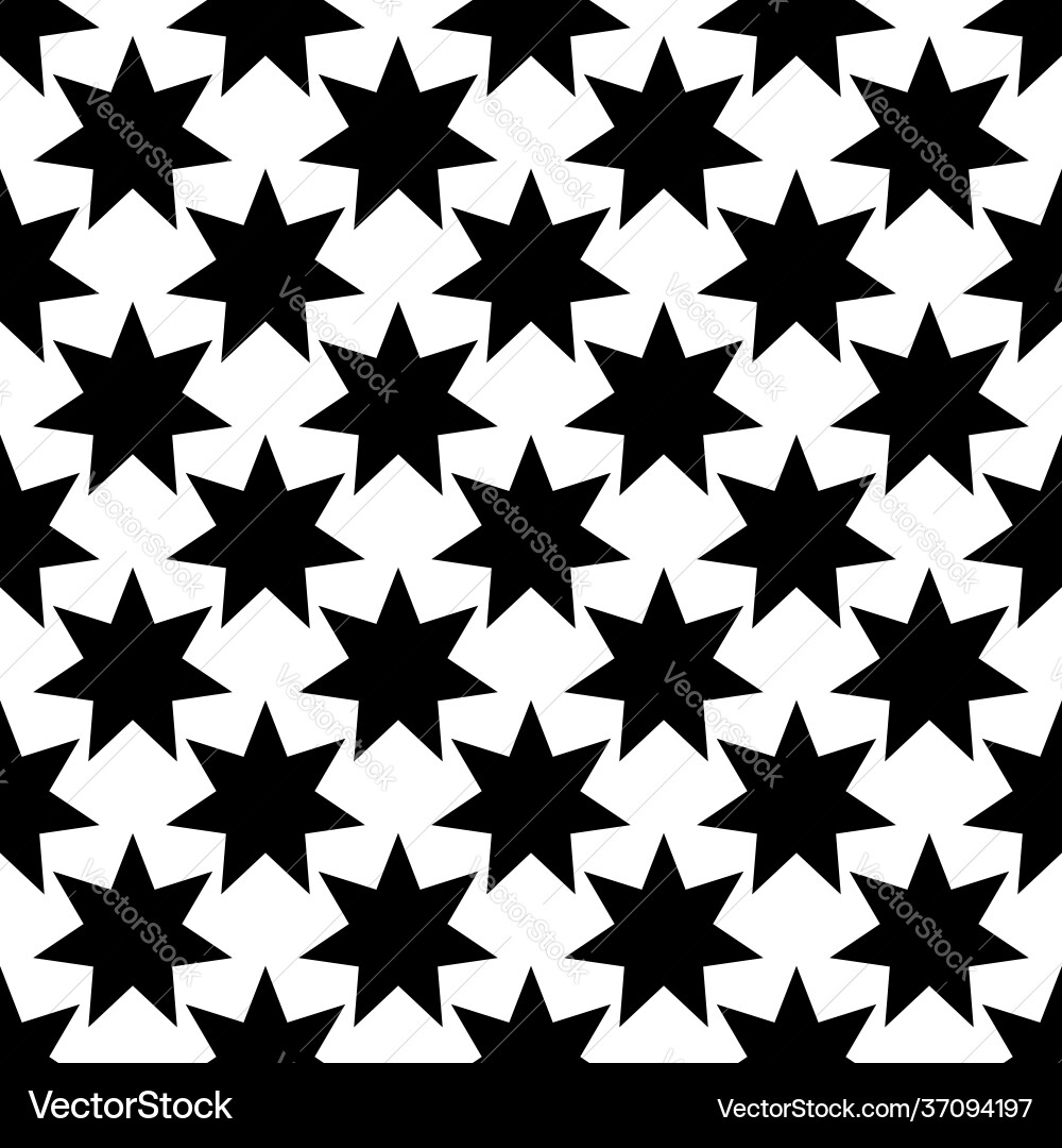 Repeatable seamless star shape pattern Repeatable seamless star shape pattern Vector Image