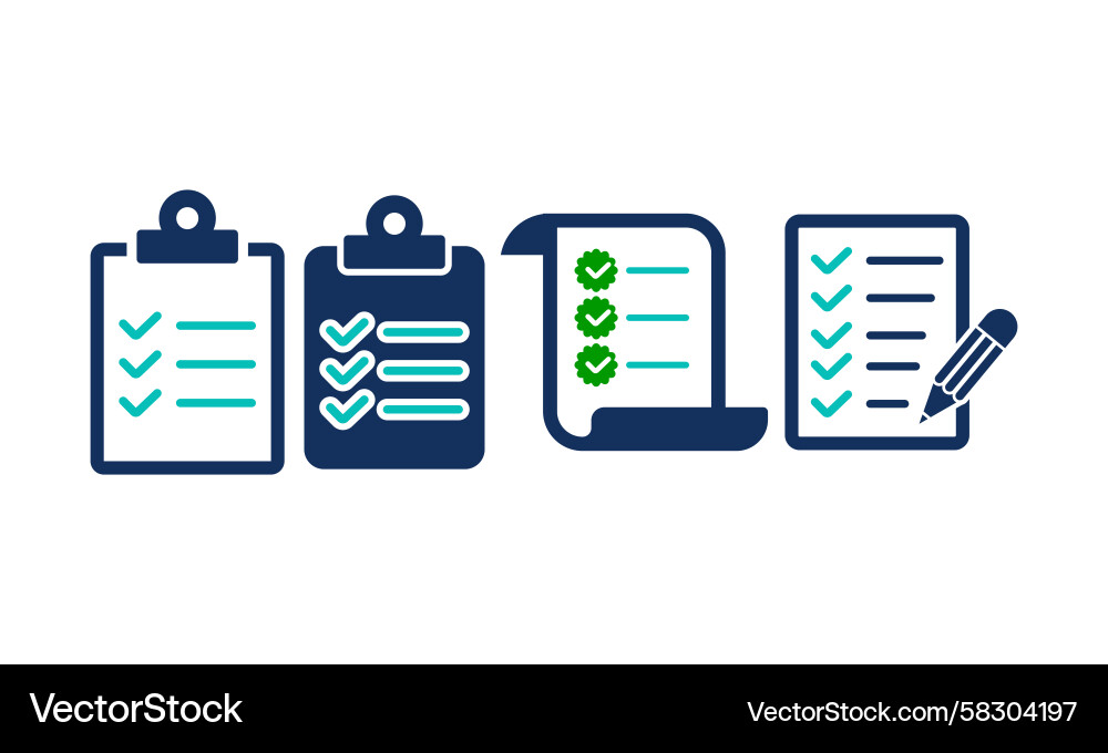 Task & Checklist Icon Vector Image