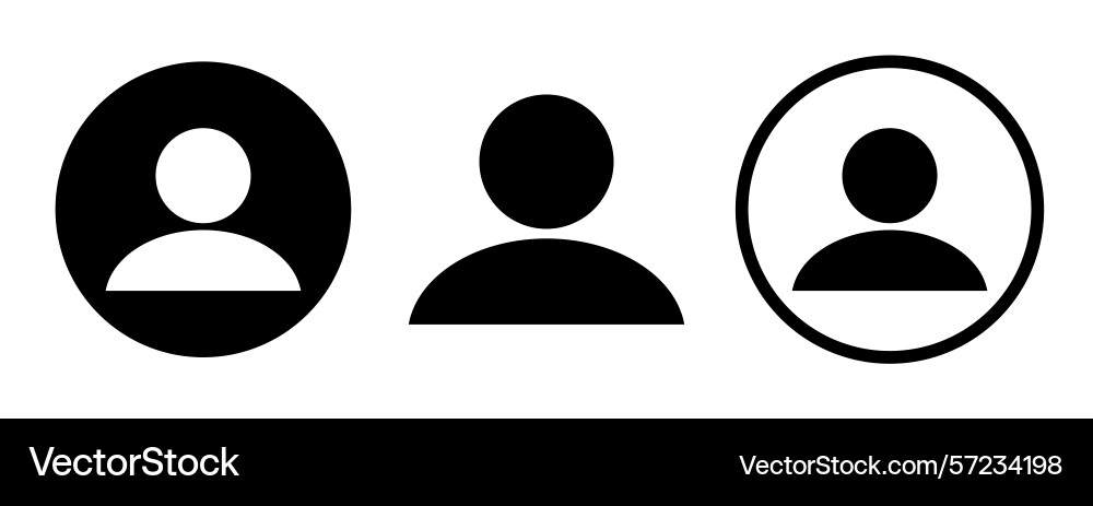 Avatar default user profile icon set Avatar default user profile icon set vector image