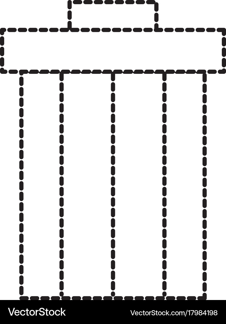 Garbage trash can file contains objects web vector image