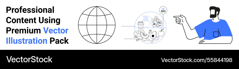 Global content creation Vector Image