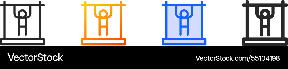 Pulling up iconthin linear gradient blue stroke Pulling up iconthin linear gradient blue stroke Vector Image