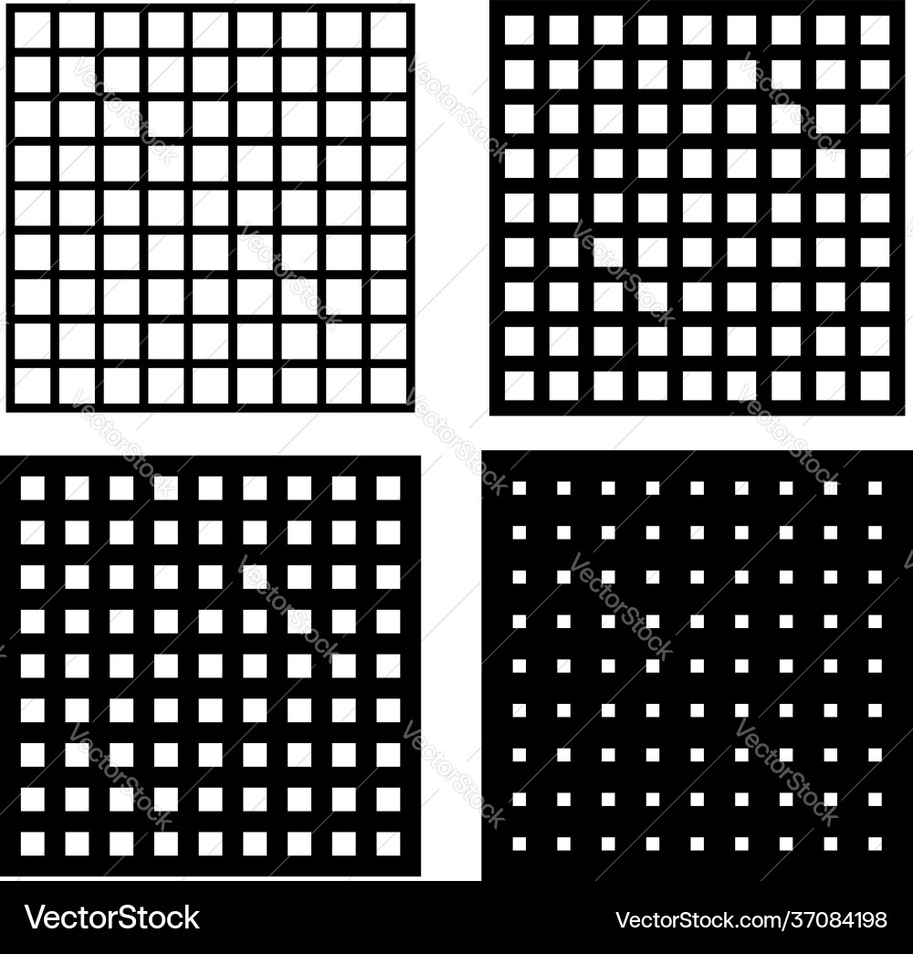 Squares grid mesh grating trellis Squares grid mesh grating trellis Vector Image