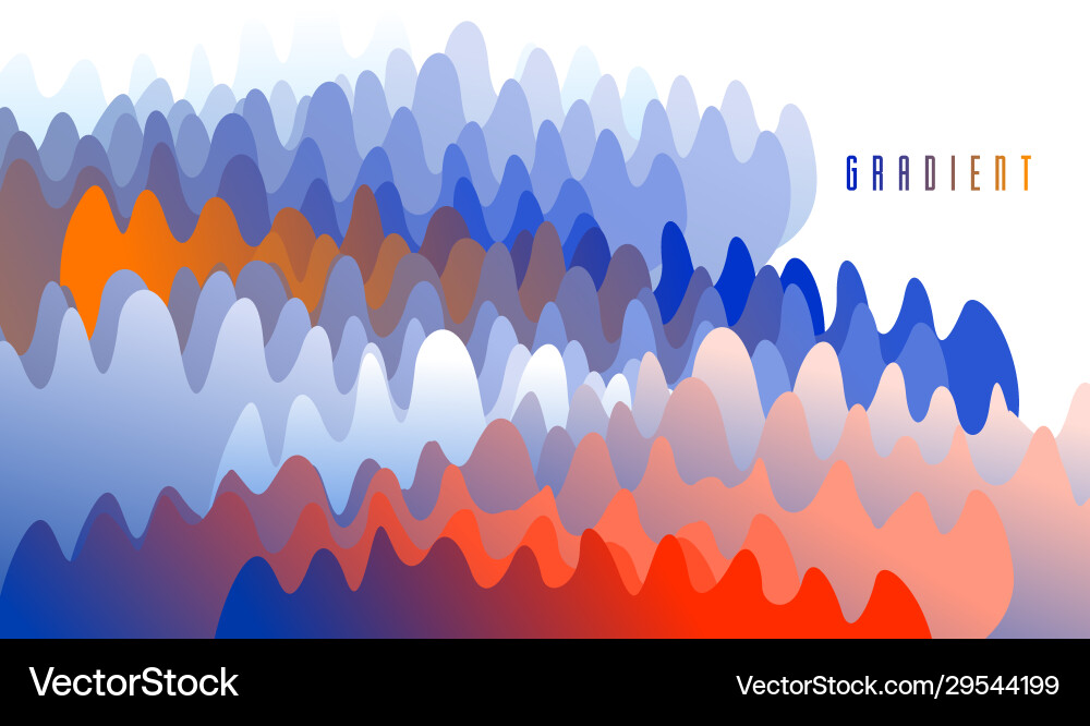 Dimensional gradient shape element for design Dimensional gradient shape element for design vector image