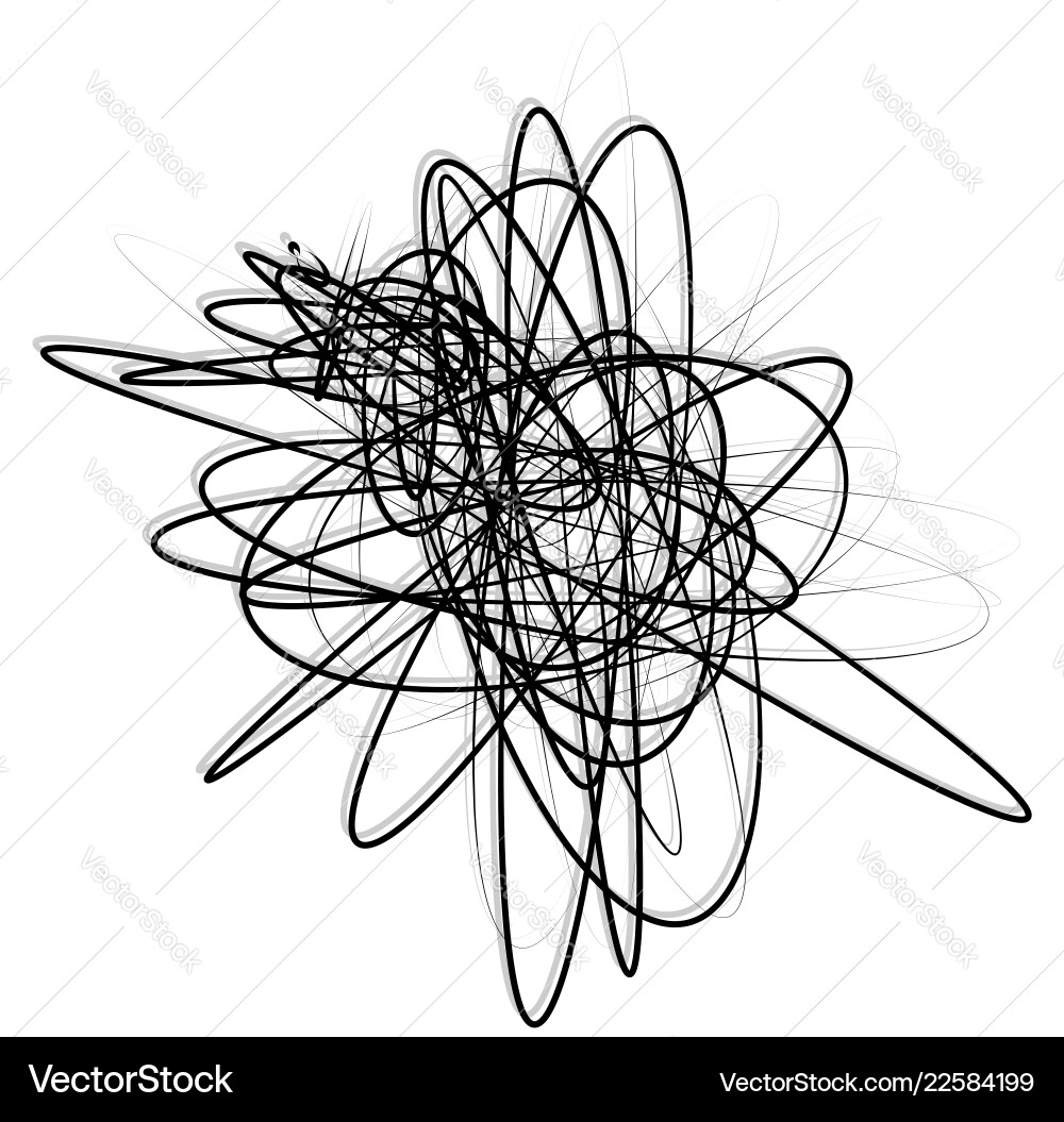 Dynamic Intersecting Lines - Abstract Art Vector Image