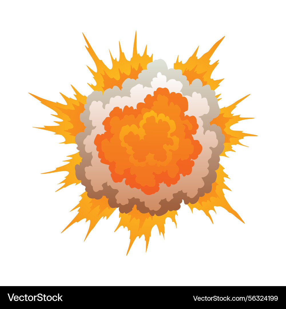 Explosion animation for game Vector Image