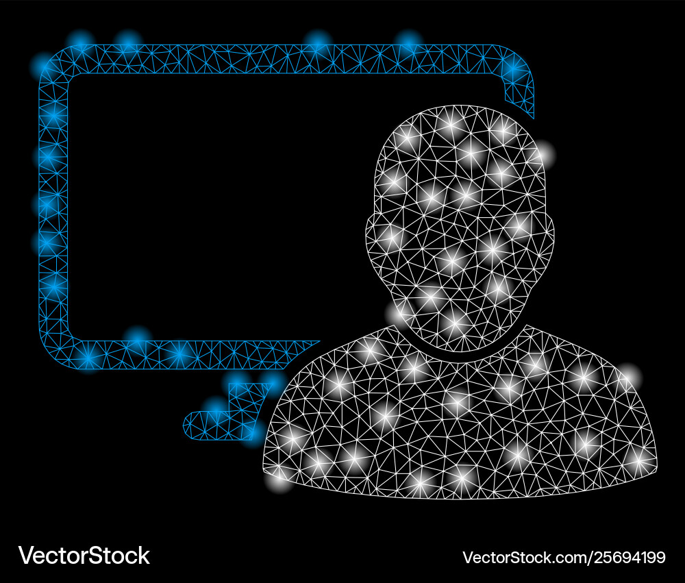 Gold square pattern computer user Gold square pattern computer user vector image