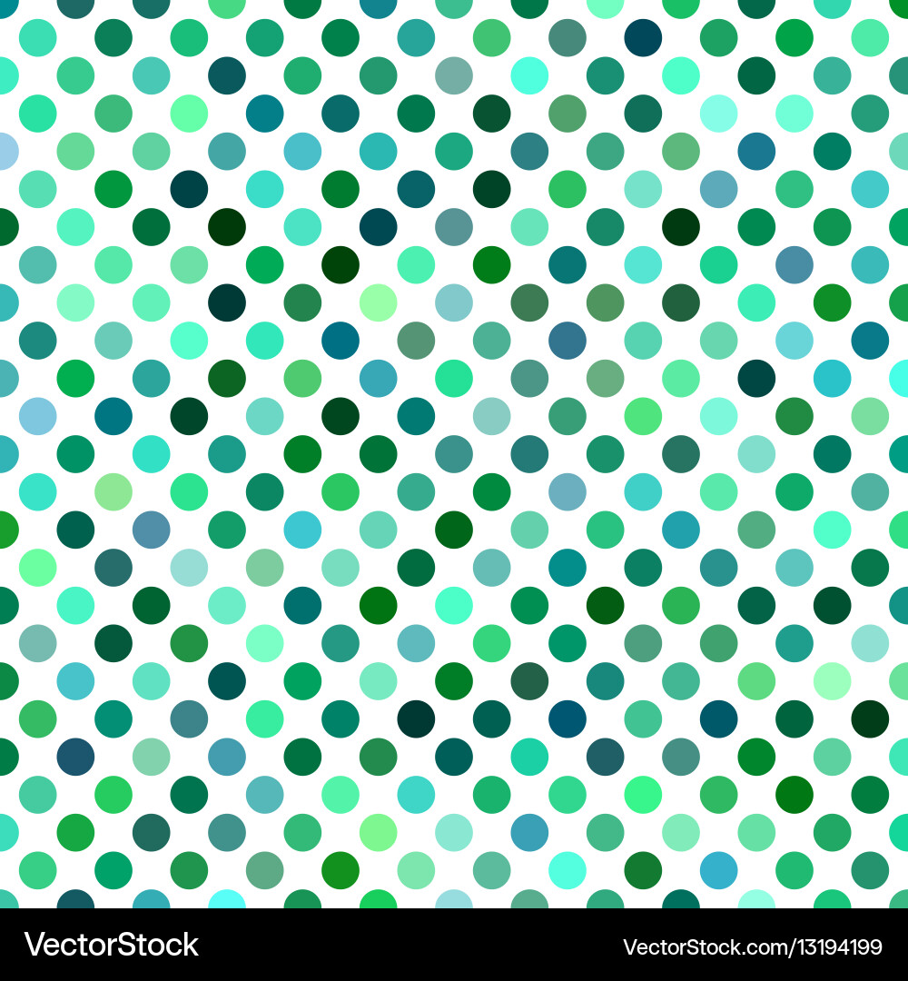 Green abstract polkadot pattern background design Vector Image