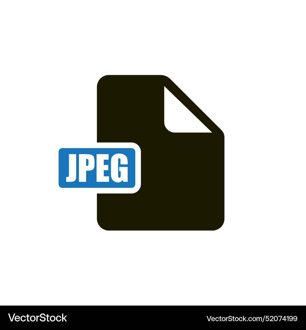 Jpeg file icon vector image