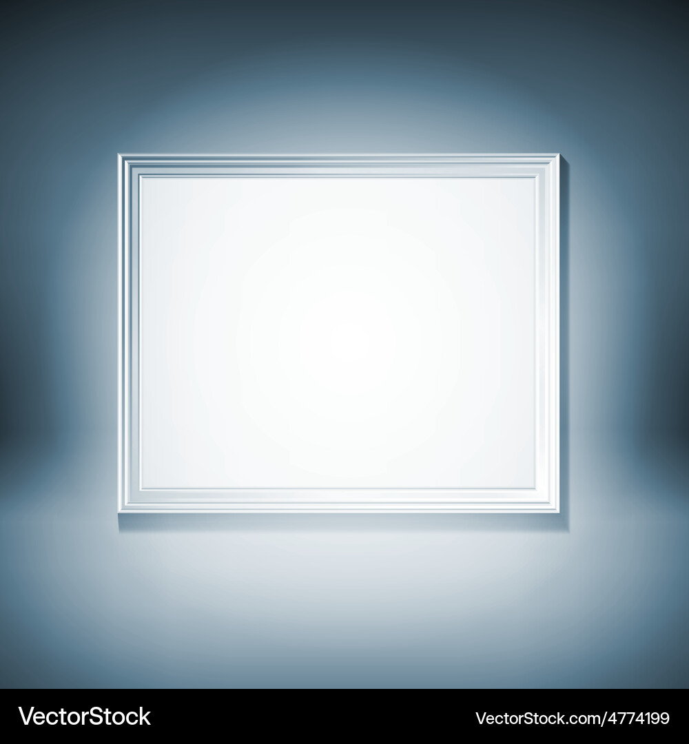 Picture frame design for image or text vector image
