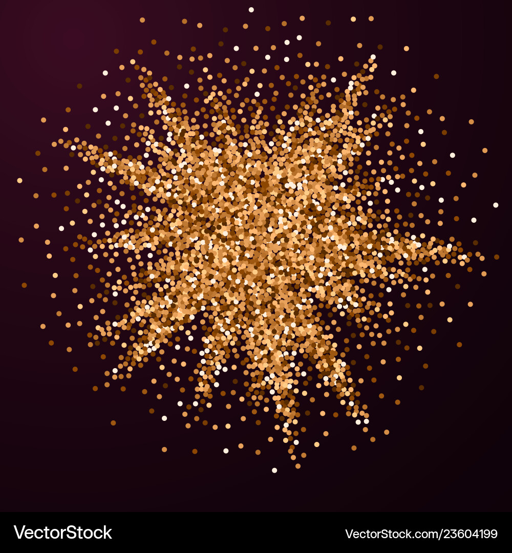 Red round gold glitter luxury sparkling confetti Red round gold glitter luxury sparkling confetti vector image