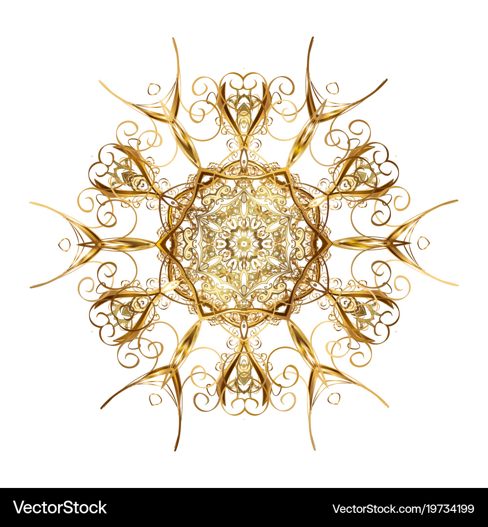 Snowflake colorful pattern snowflakes background Vector Image