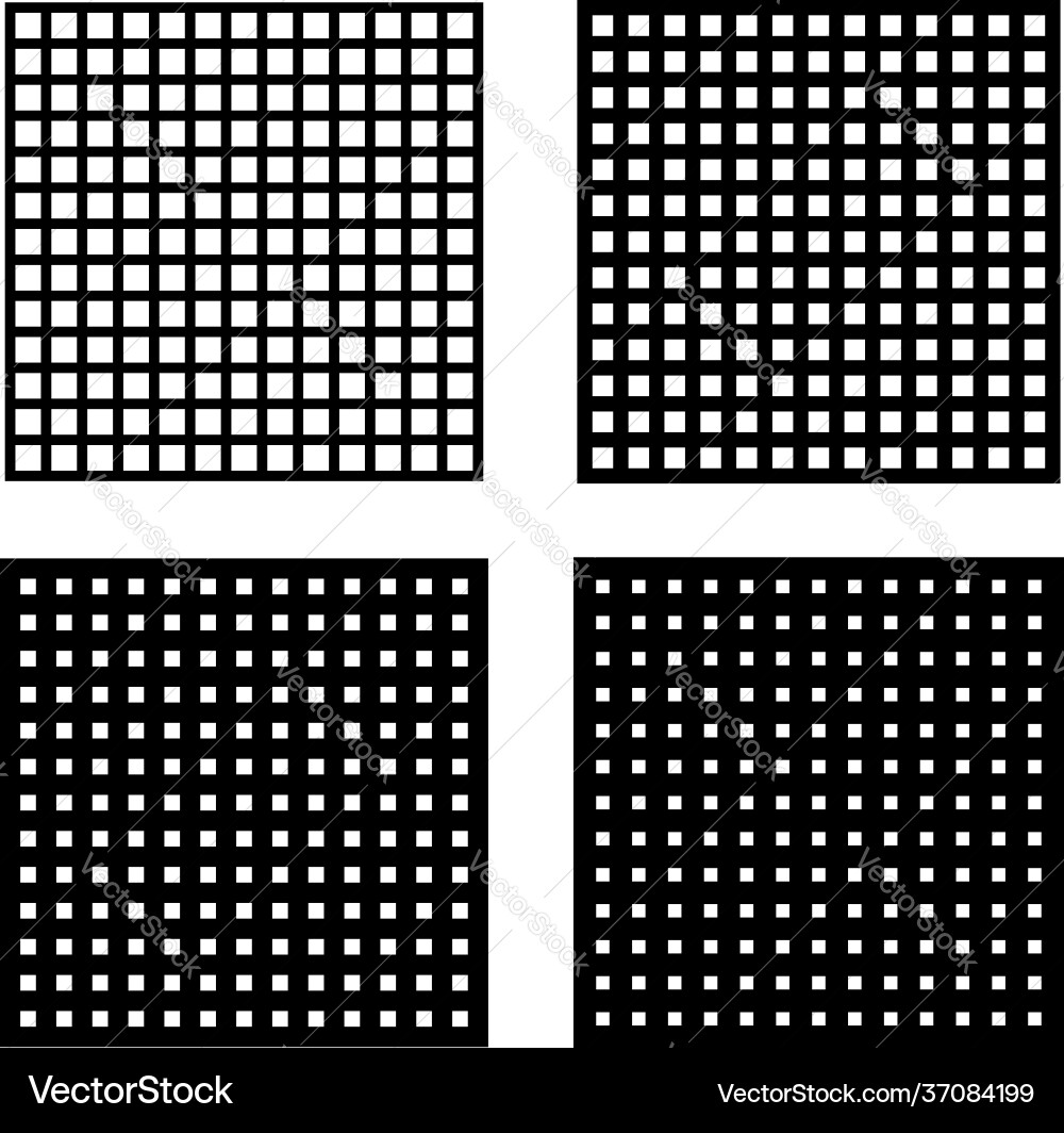 Squares grid mesh grating trellis Vector Image