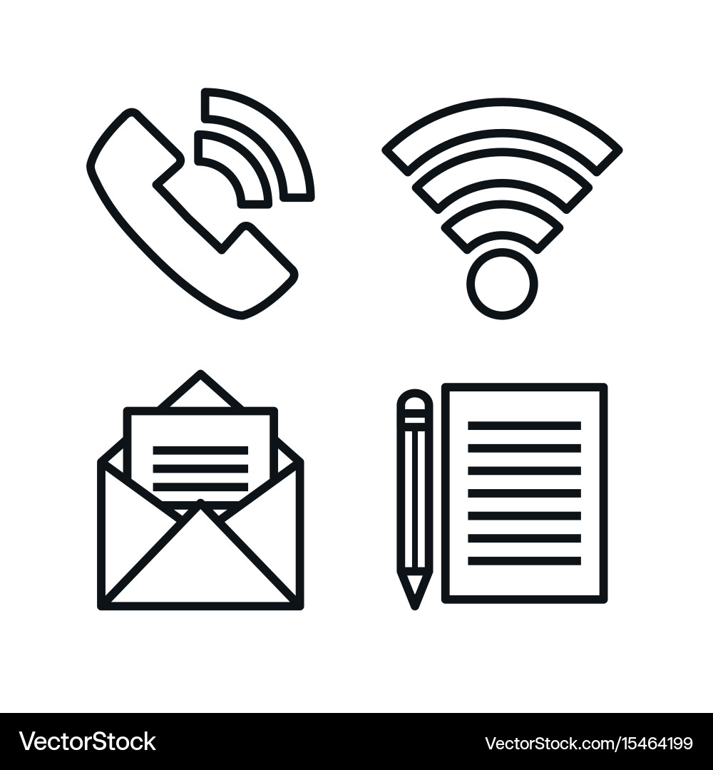 Technology and communication objects design vector image
