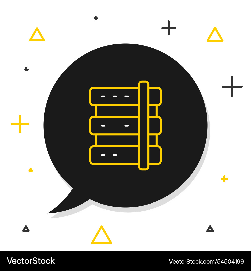 Zeilenserver Daten Webhosting-Symbol isoliert Zeilenserver Daten Webhosting-Symbol isoliert vektorbild