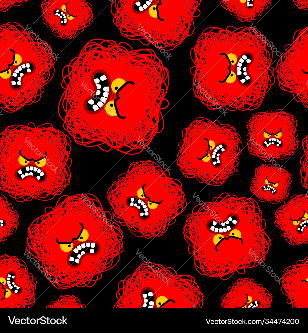 Anger red pattern seamless evil background texture vector image