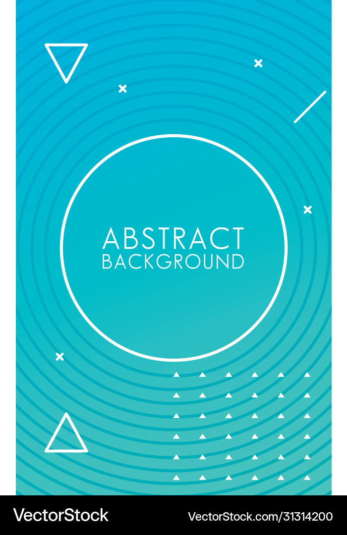 Circular frame in colorful abstract background vector image