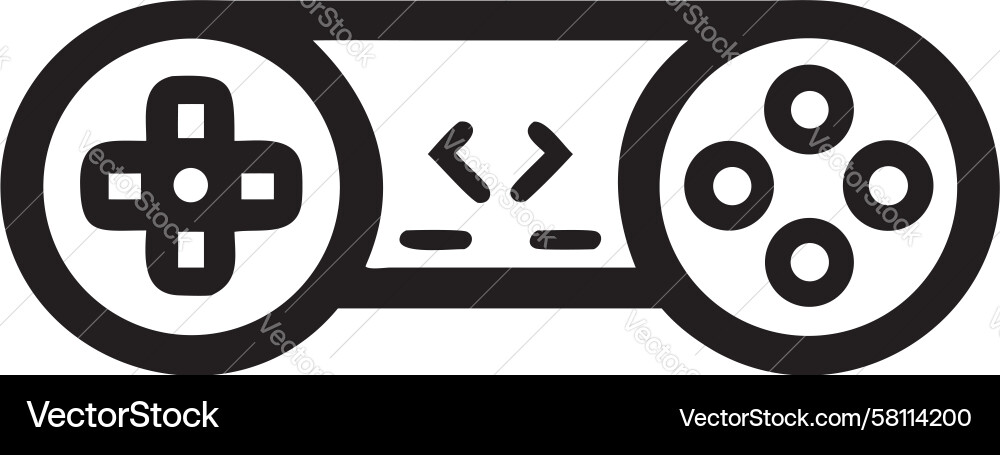 Code Controller Icon - AI & Gaming Vector Image