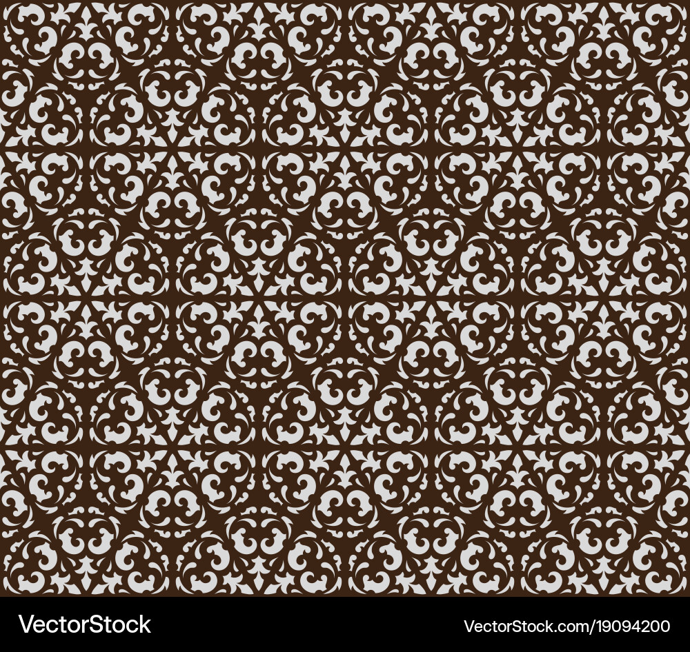 Damask seamless pattern vector image