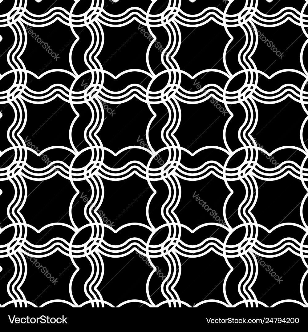 Design seamless monochrome grid pattern vector image