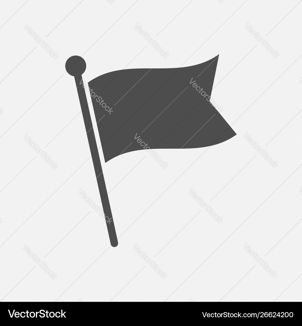 Flag icon isolated on white background Vector Image