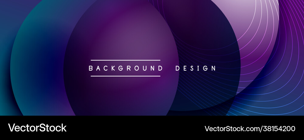 Gradient circles with shadows techno Gradient circles with shadows techno vector image