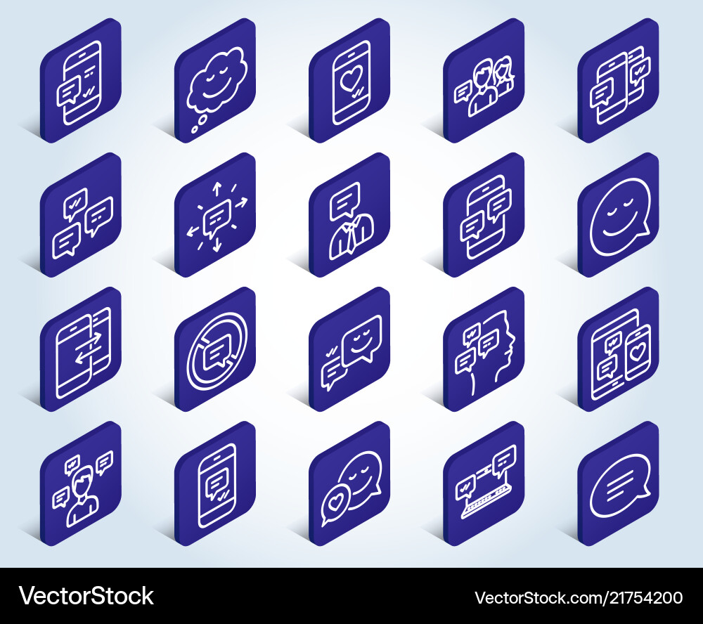 Message and communication icons group chat Message and communication icons group chat vector image