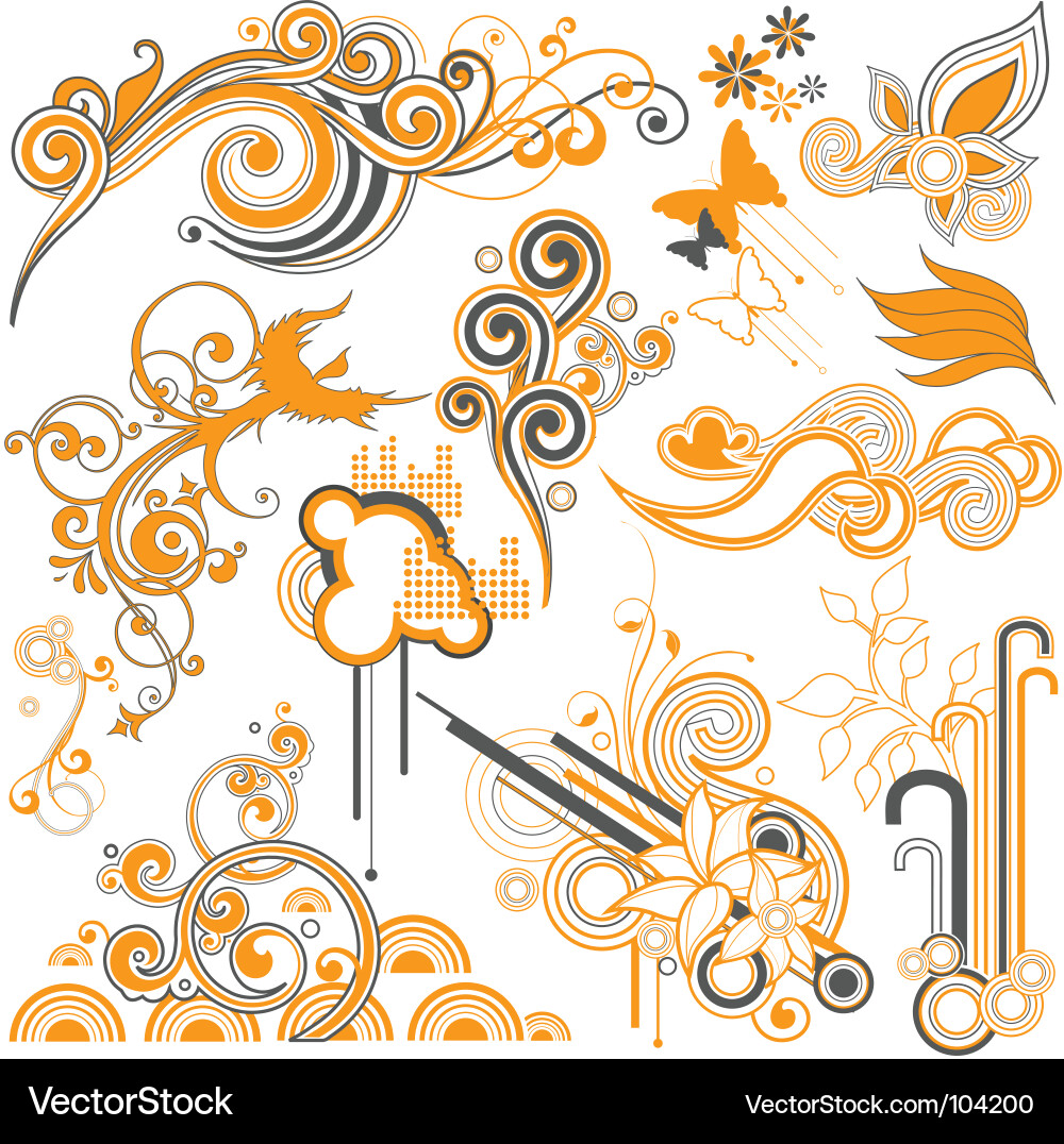 Ornate Swirls & Patterns Vector Image