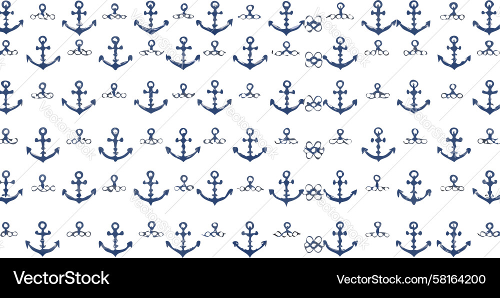 Simple Anchor Pattern Vector Image