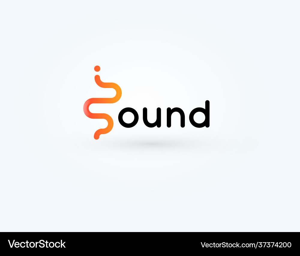 Soundwave Radio Wave Logotype Vector Image