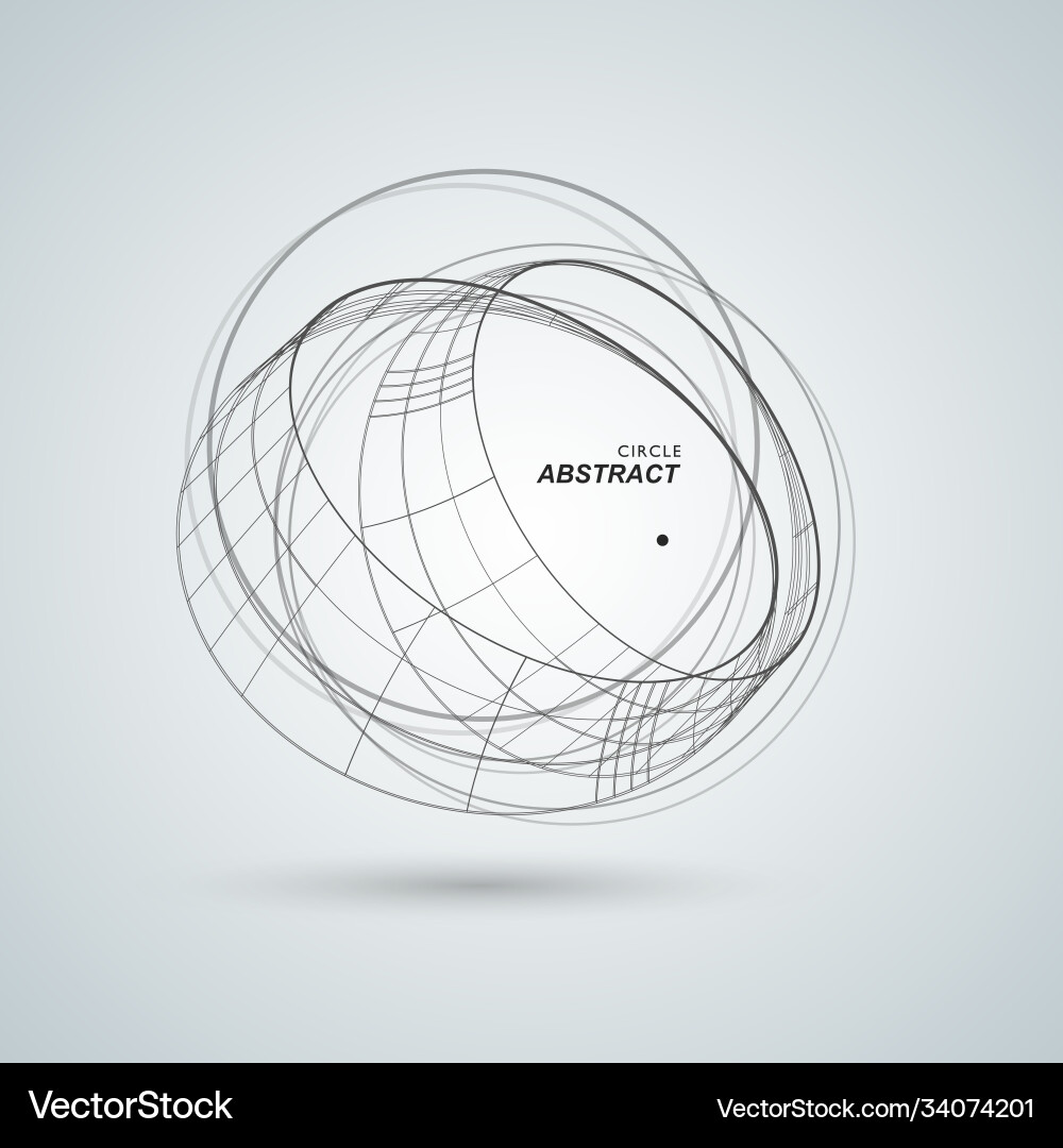 Abstract connect circle design background Abstract connect circle design background vector image
