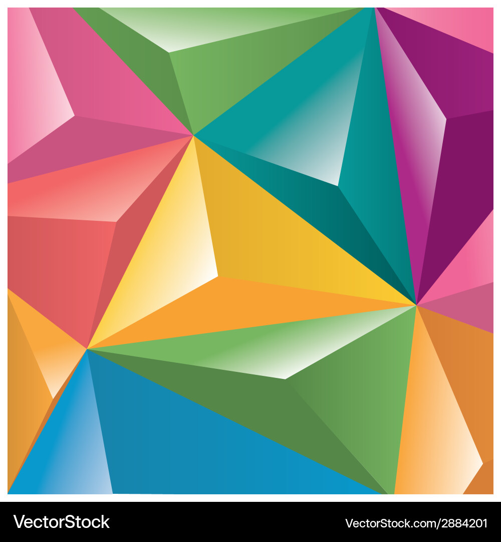 Abstract geometric colorful background pattern vector image