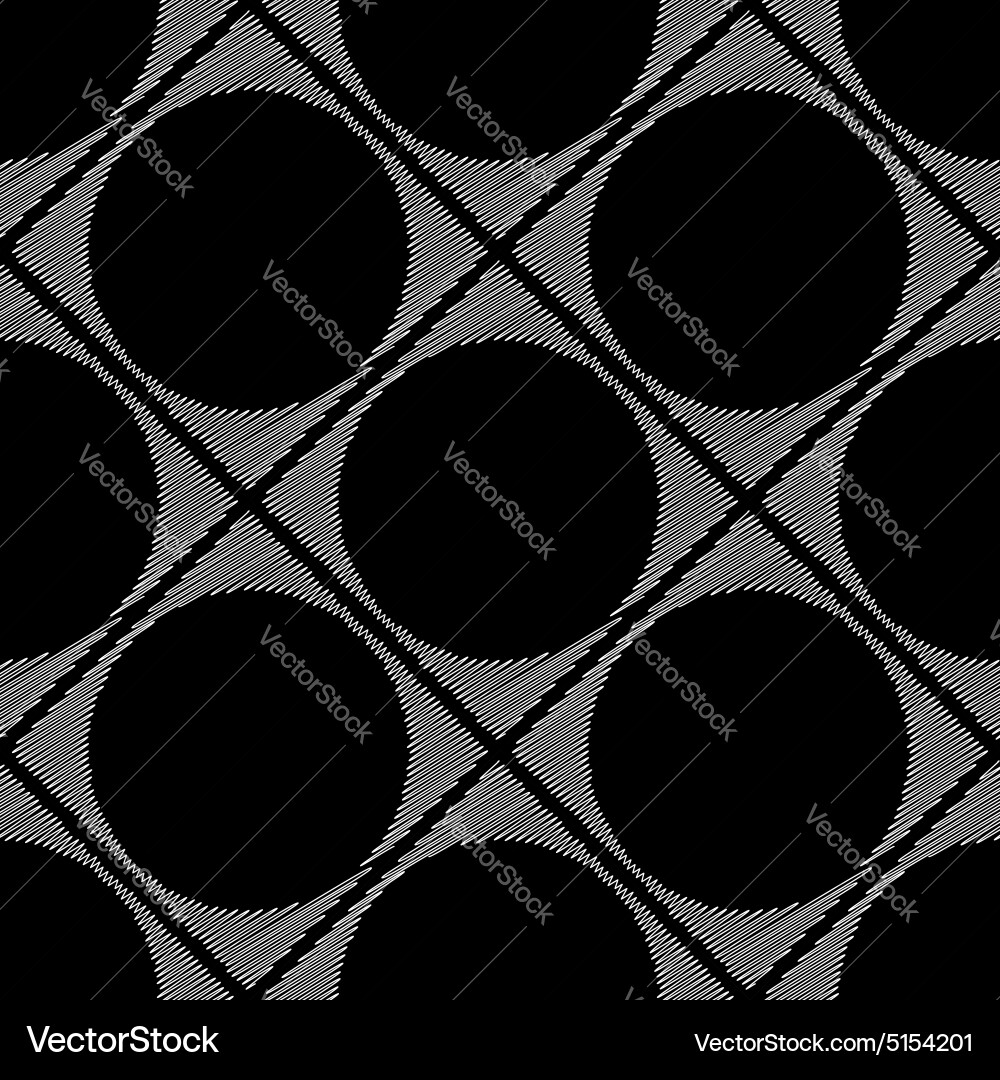 Design seamless monochrome ellipse pattern Vector Image