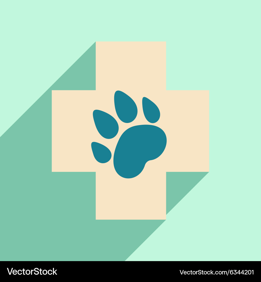 Flat with shadow icon and mobile application vector image