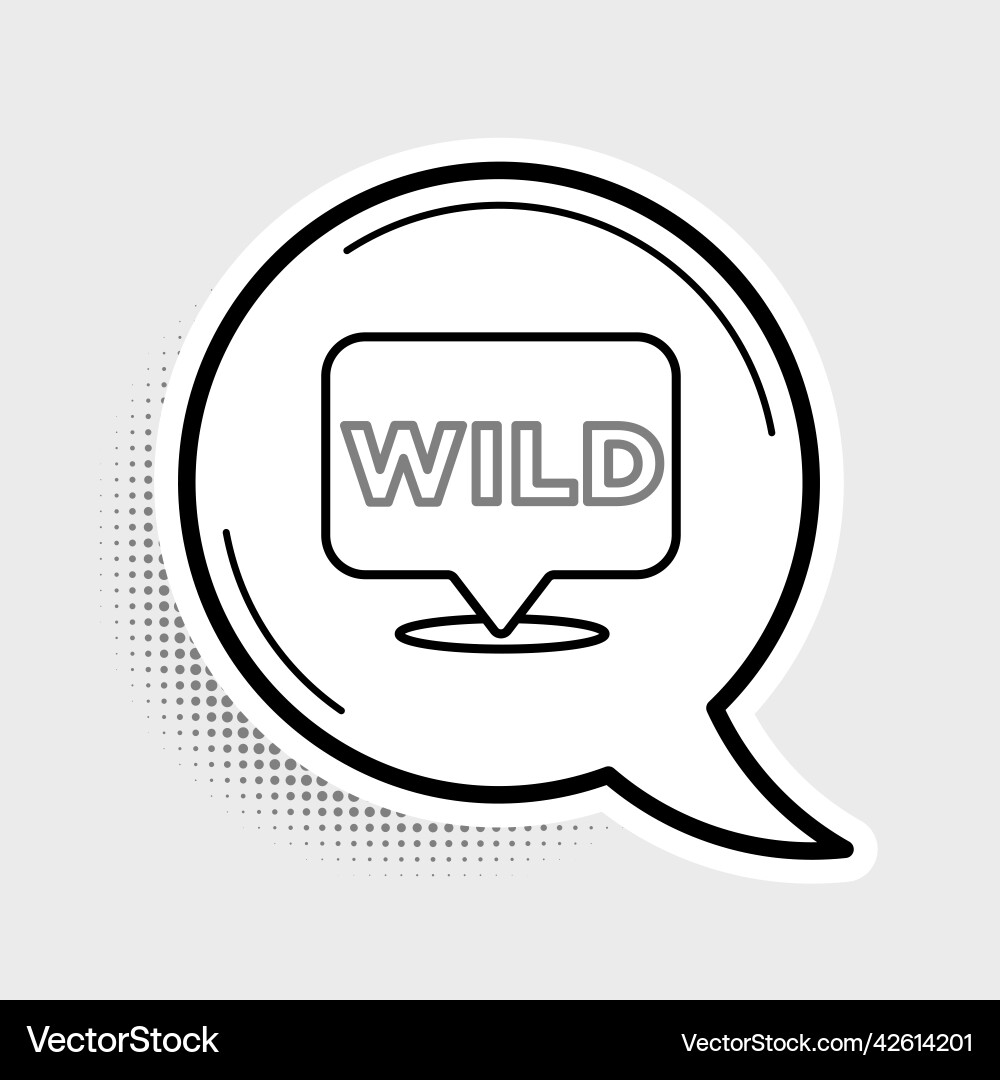 Line pointer to wild west icon isolated on grey Line pointer to wild west icon isolated on grey vector image