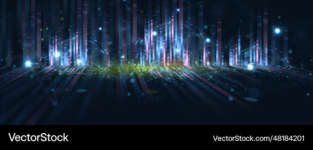 Quantum processing deep learning artificial Quantum processing deep learning artificial vector image