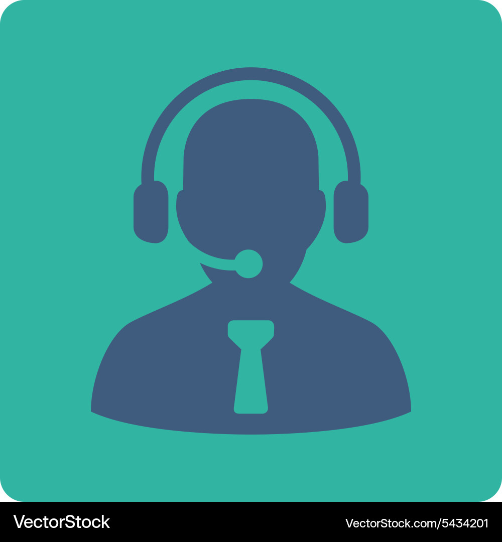 Reception operator icon Vector Image