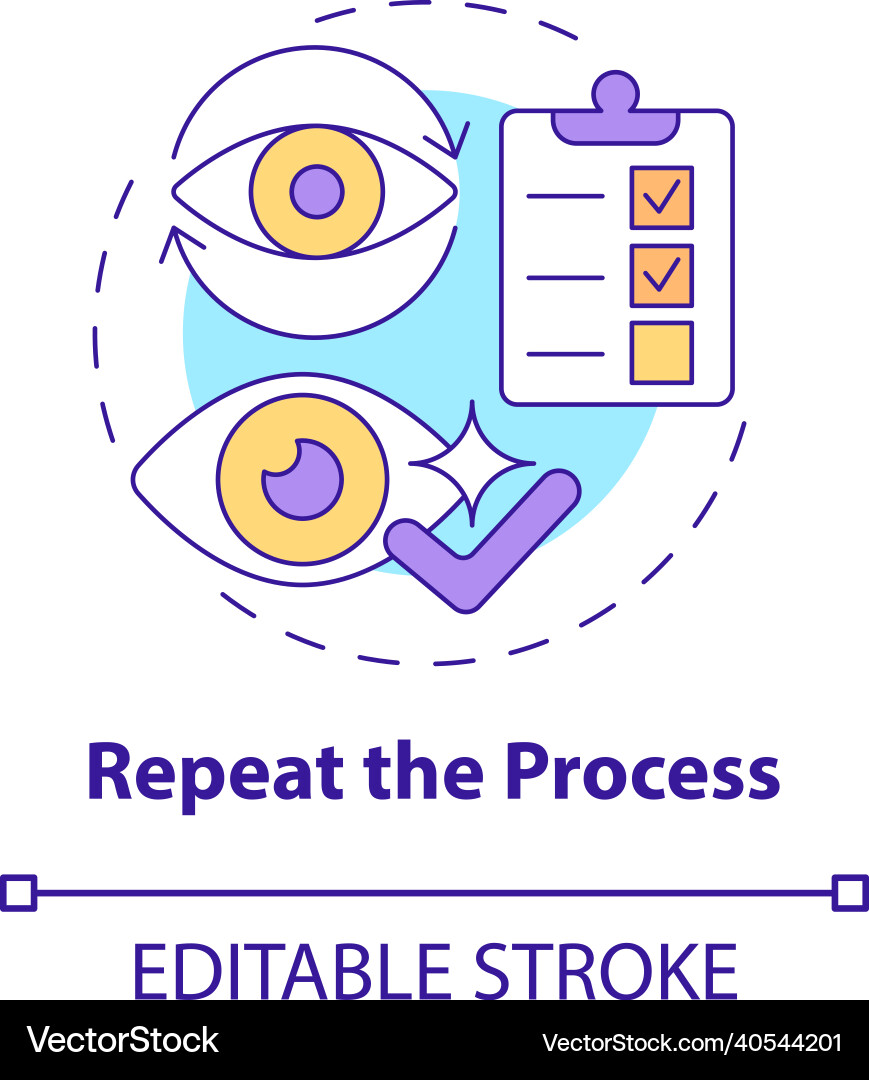 Repeat the process concept icon Repeat the process concept icon vector image