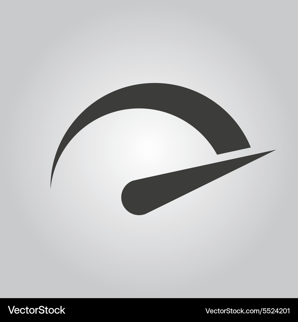 Tachometer speedometer and indicator icon vector image