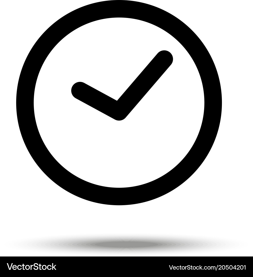 Wall clock in a simple line art style isolated vector image