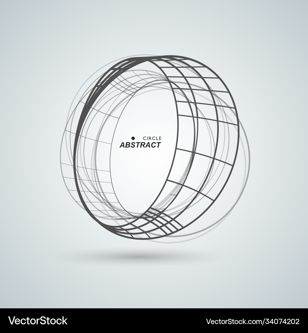 Abstract connect circle design background Abstract connect circle design background vector image