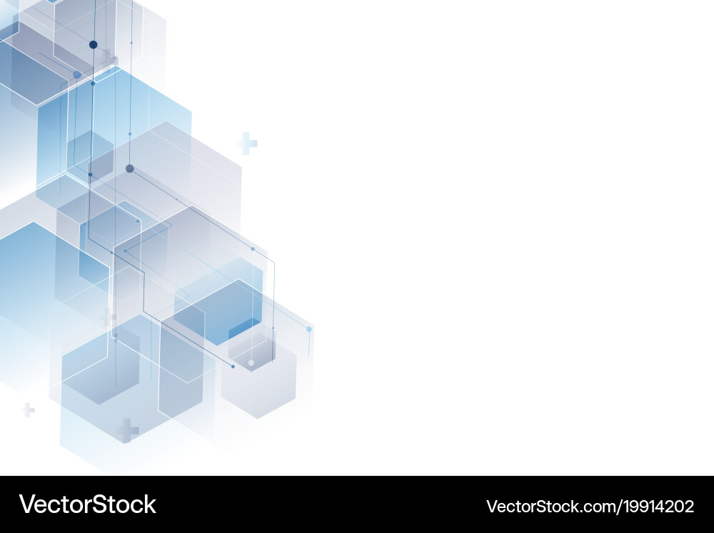 Abstract polygonal background hexagon design vector image