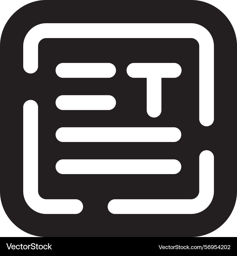 Align text icon design vector image
