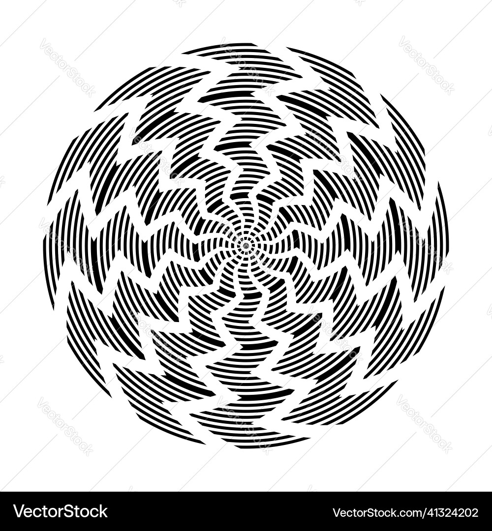 Circle circular rotation pattern vector image