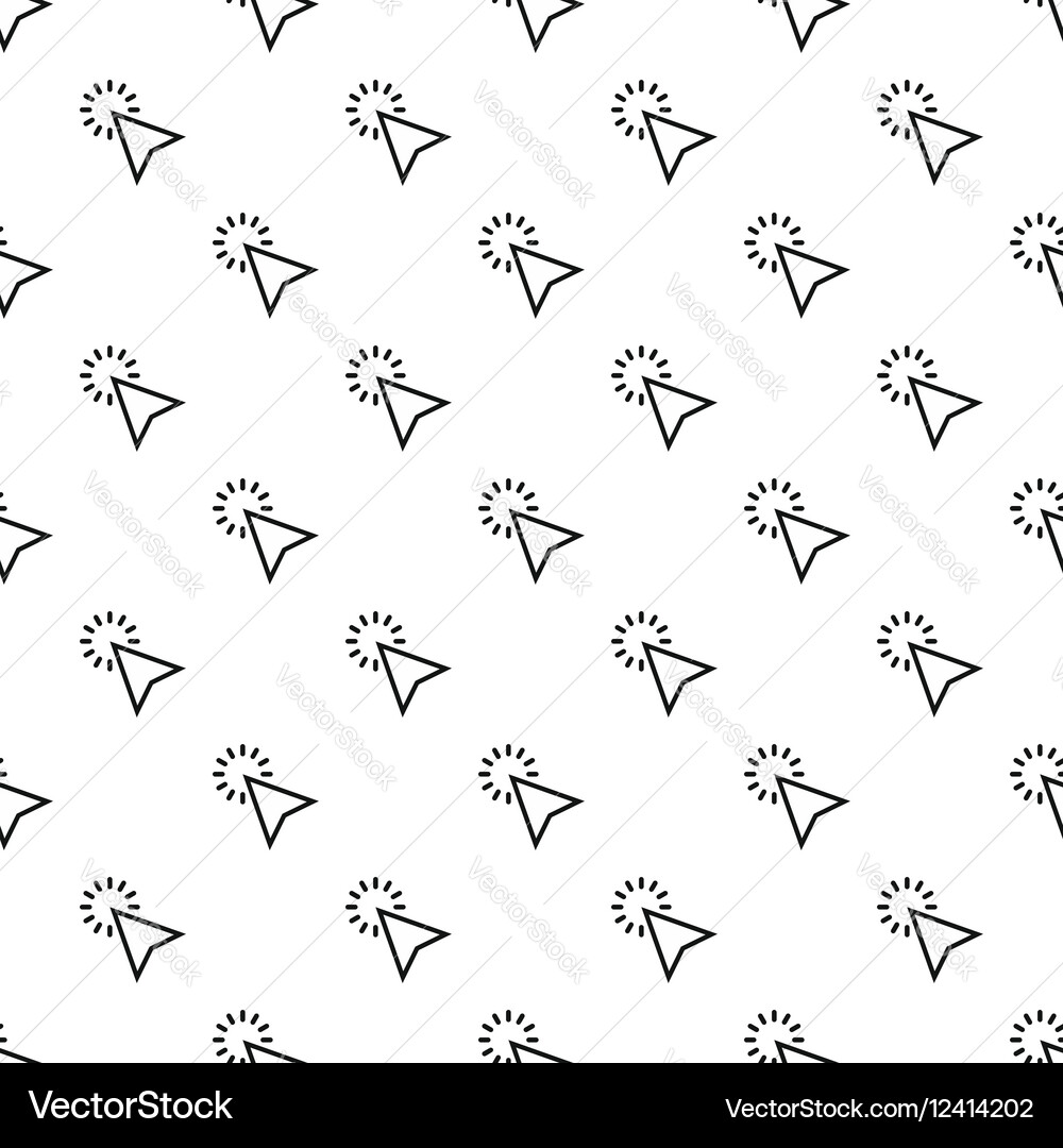 Cursor clicks pattern simple style vector image