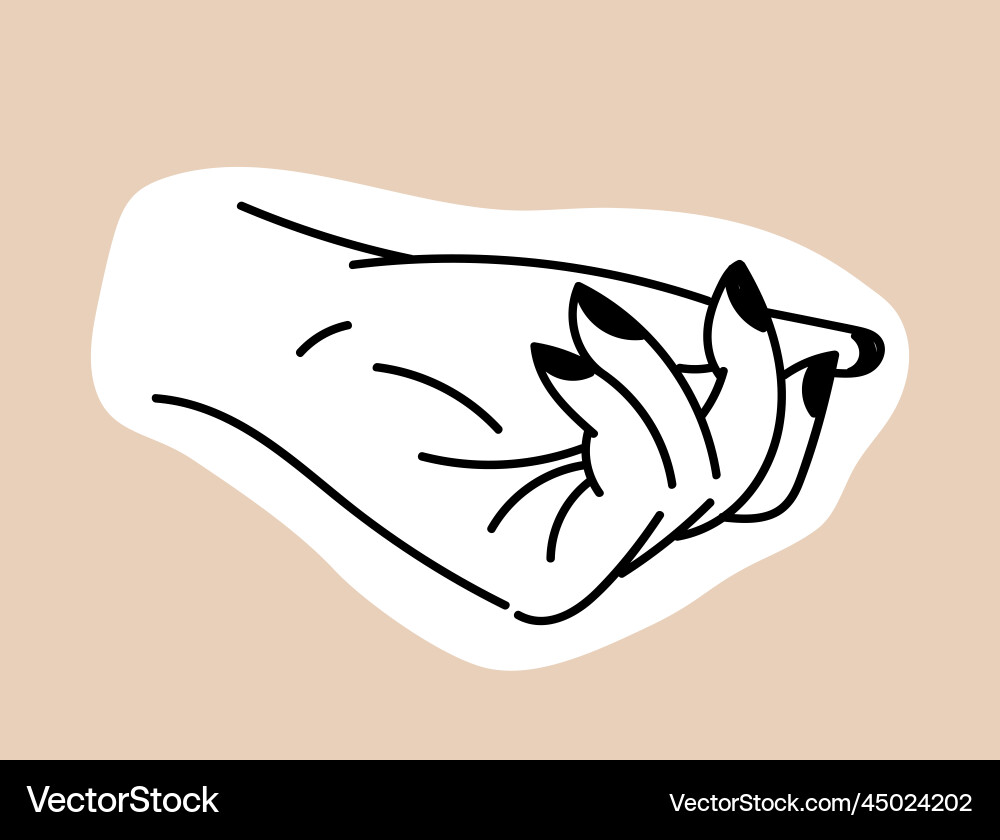 Female hand icon Female hand icon vector image