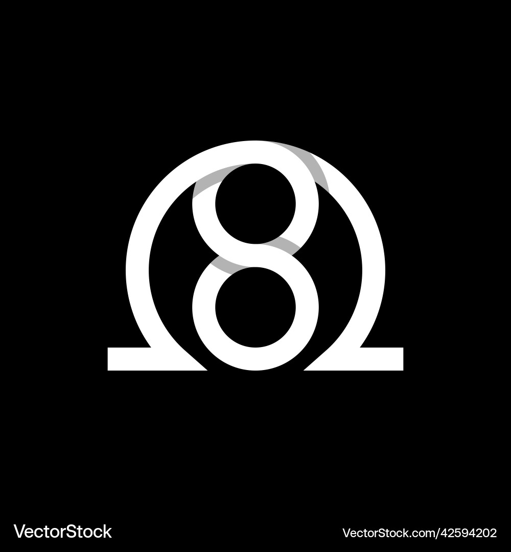 Infinity Omega Logo Royalty Free Vector Image - VectorStock
