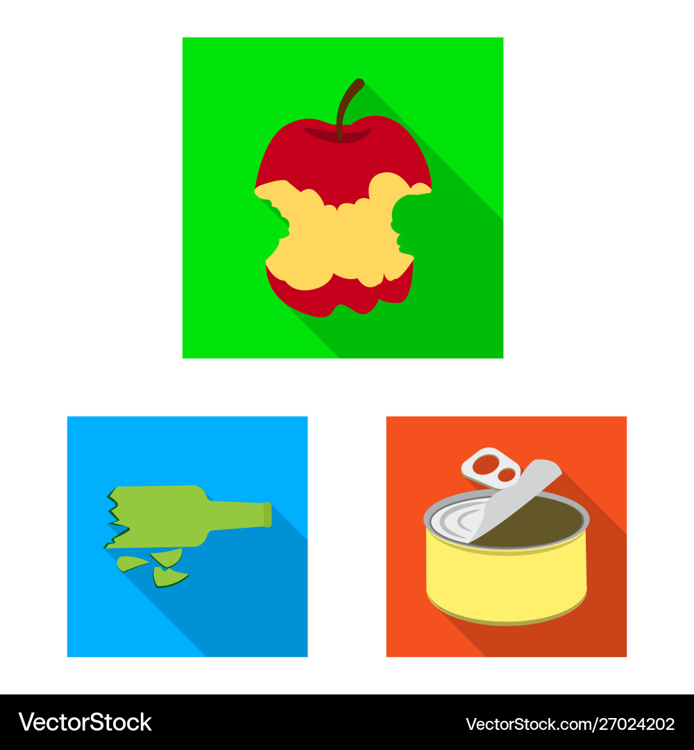 Isolated object refuse and junk icon set Isolated object refuse and junk icon set vector image