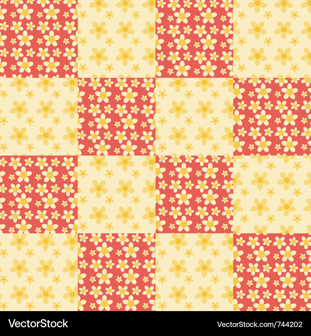 Seamless patchwork pattern Vector Image